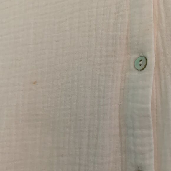 L*Space Mika white Cotton Romper button down front.  Size XS - Picture 3 of 5